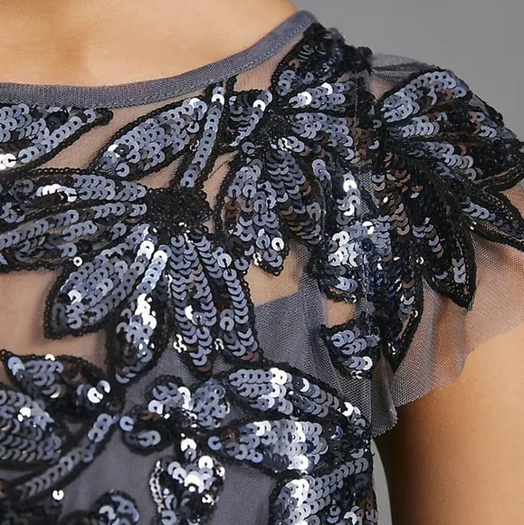By Anthropologie Sequin Cutwork Blouse NWOT - Picture 3 of 3